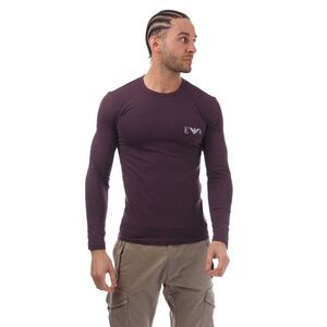Emporio Armani Mens Slim Long-Sleeved T-Shirt / Purple